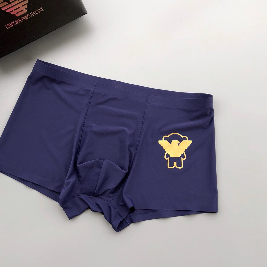 Armani Silk Character Detail Men's Boxer Briefs - 3-Piece Box