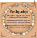 Evil Eye Fivefold Protection Bracelet | 5 Natural Crystals | Adjustable Wax Rope