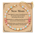 Evil Eye Fivefold Protection Bracelet | 5 Natural Crystals | Adjustable Wax Rope
