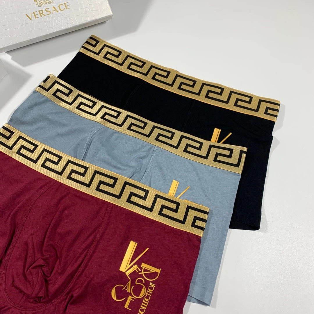 Versace Modal Men's Boxer Briefs - 3-Piece Box