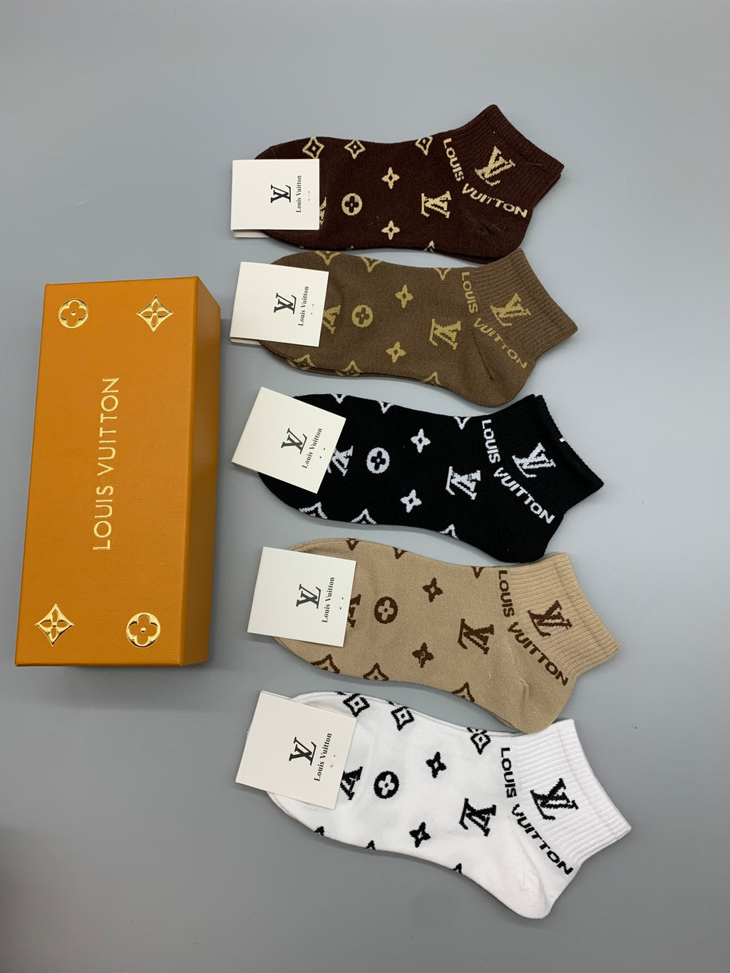 Louis Vuitton Short Socks - 5-Pair Pack