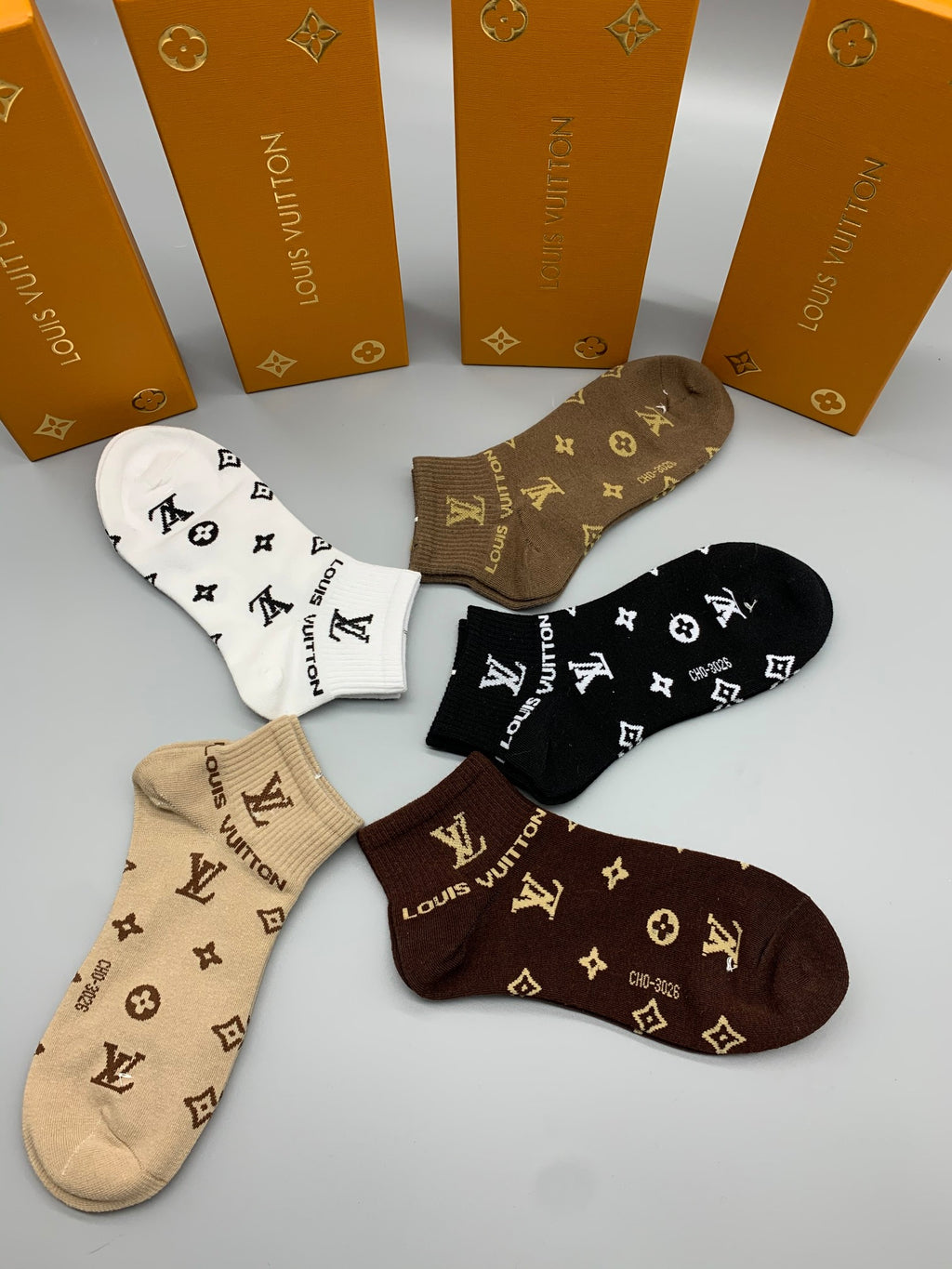 Louis Vuitton Short Socks - 5-Pair Pack