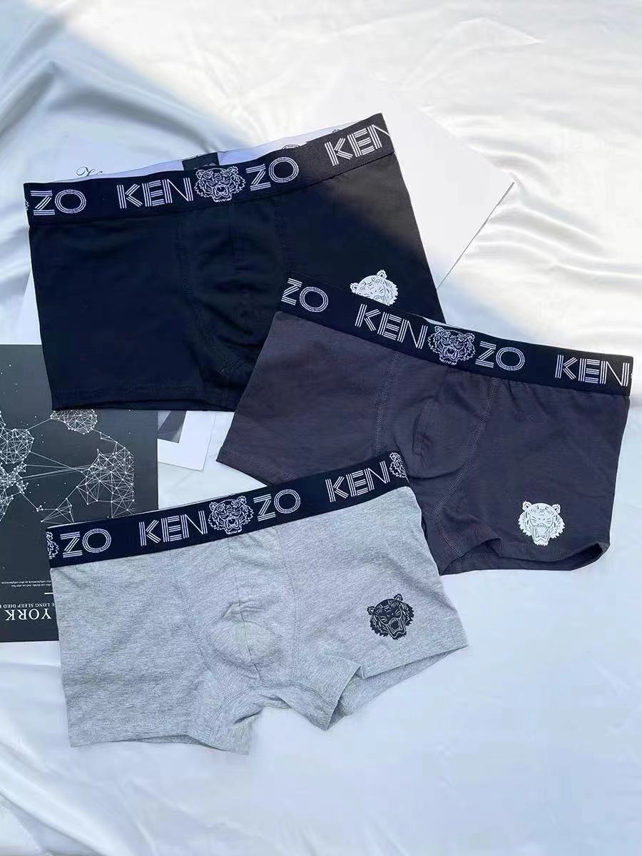 Cotton Men's Boxer Briefs - 3-Piece Box