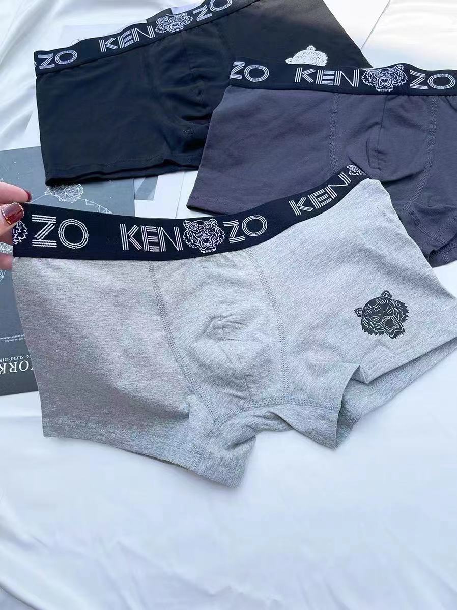 Cotton Men's Boxer Briefs - 3-Piece Box
