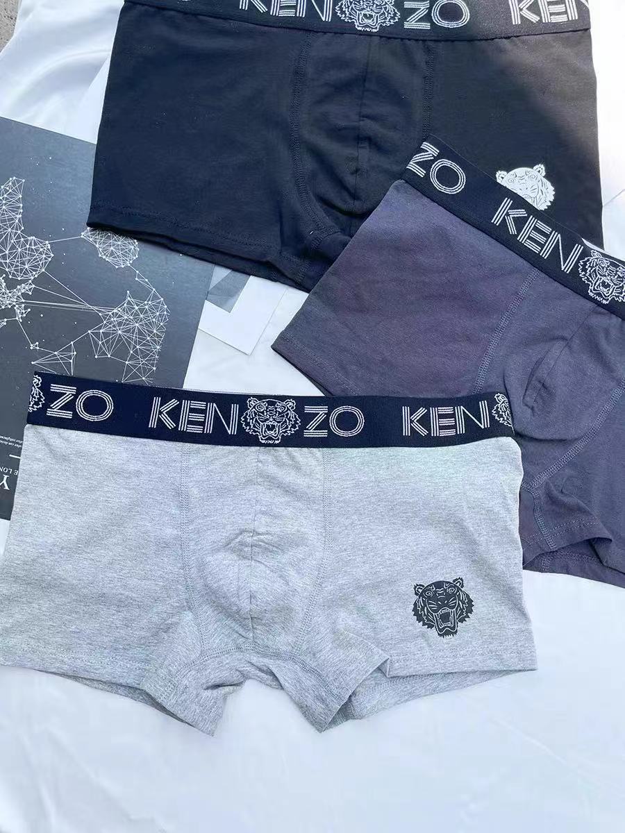 Cotton Men's Boxer Briefs - 3-Piece Box
