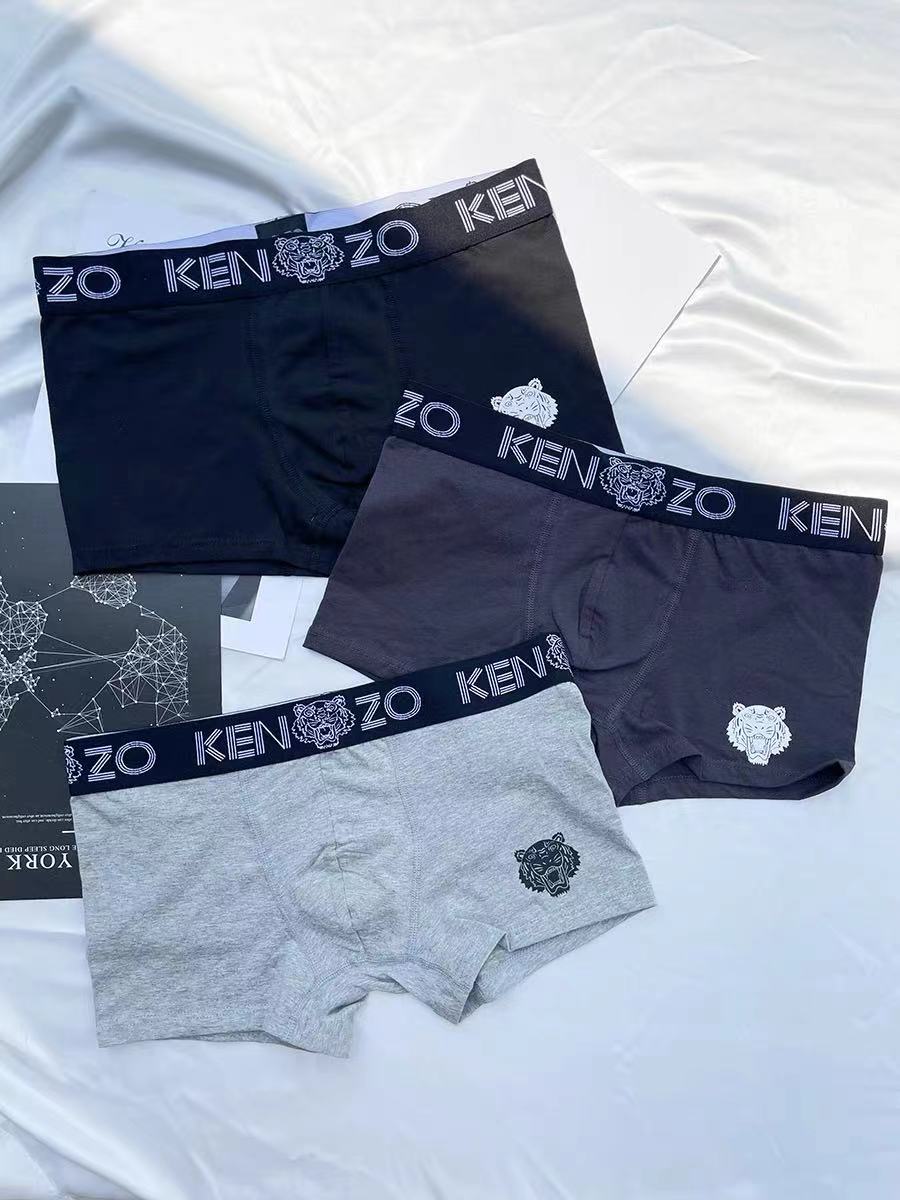 Cotton Men's Boxer Briefs - 3-Piece Box