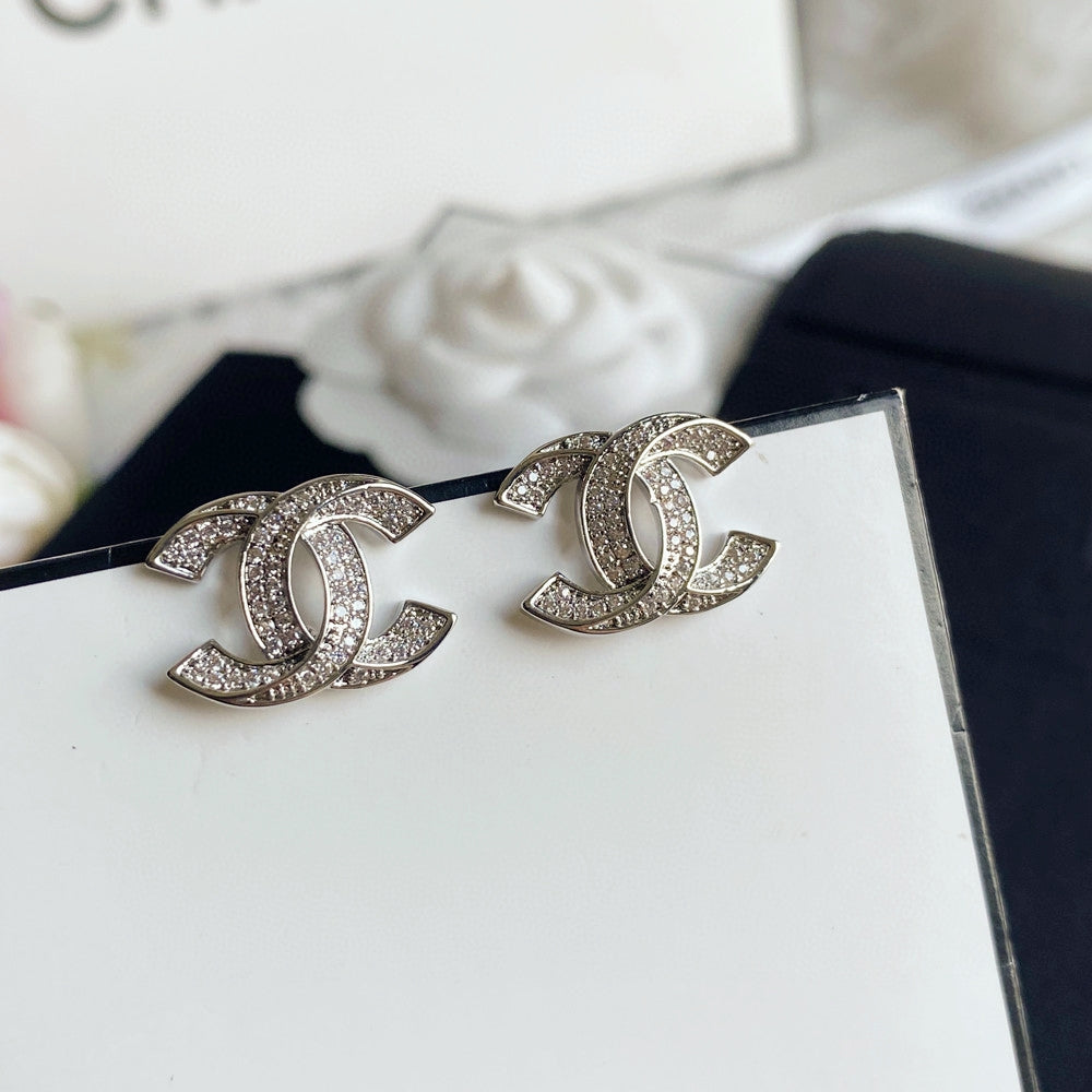 Letter Pearl-Detail Stud Earrings – Pearl Detail – Design 007 main product view