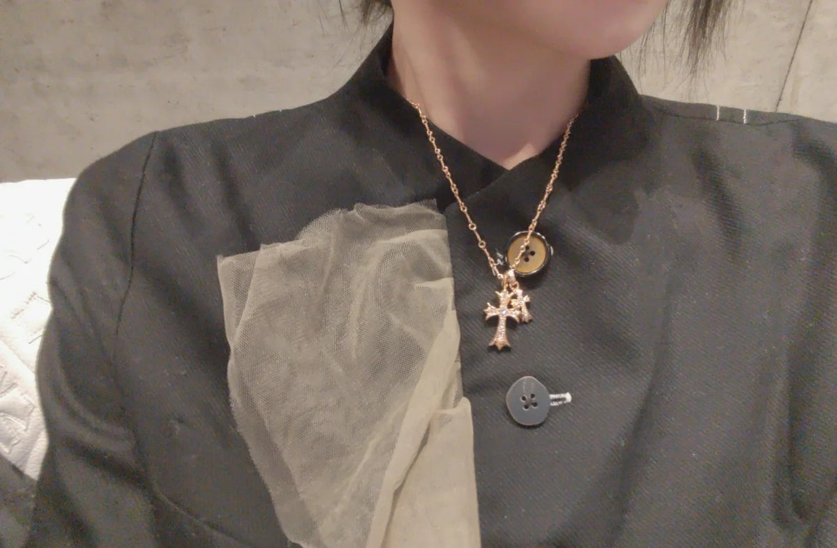 Cross Pendant Necklace Set – Design 01 main product view