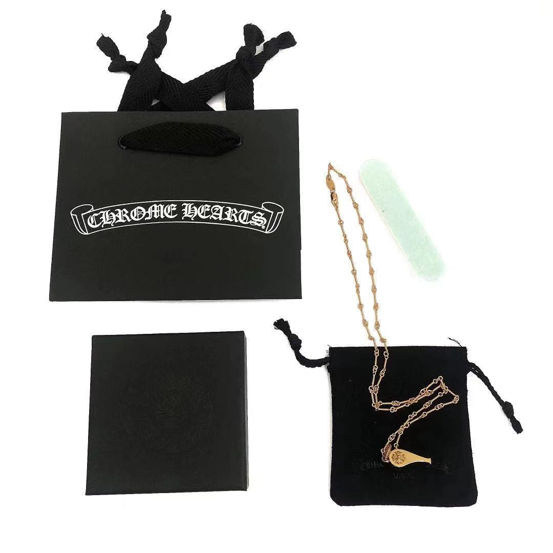 Floral Cross Whistle Pendant Necklace main product view