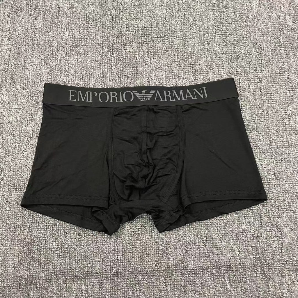 Armani Modal Broad Logo Waistbands Men's Boxer Briefs - 3-Piece Box