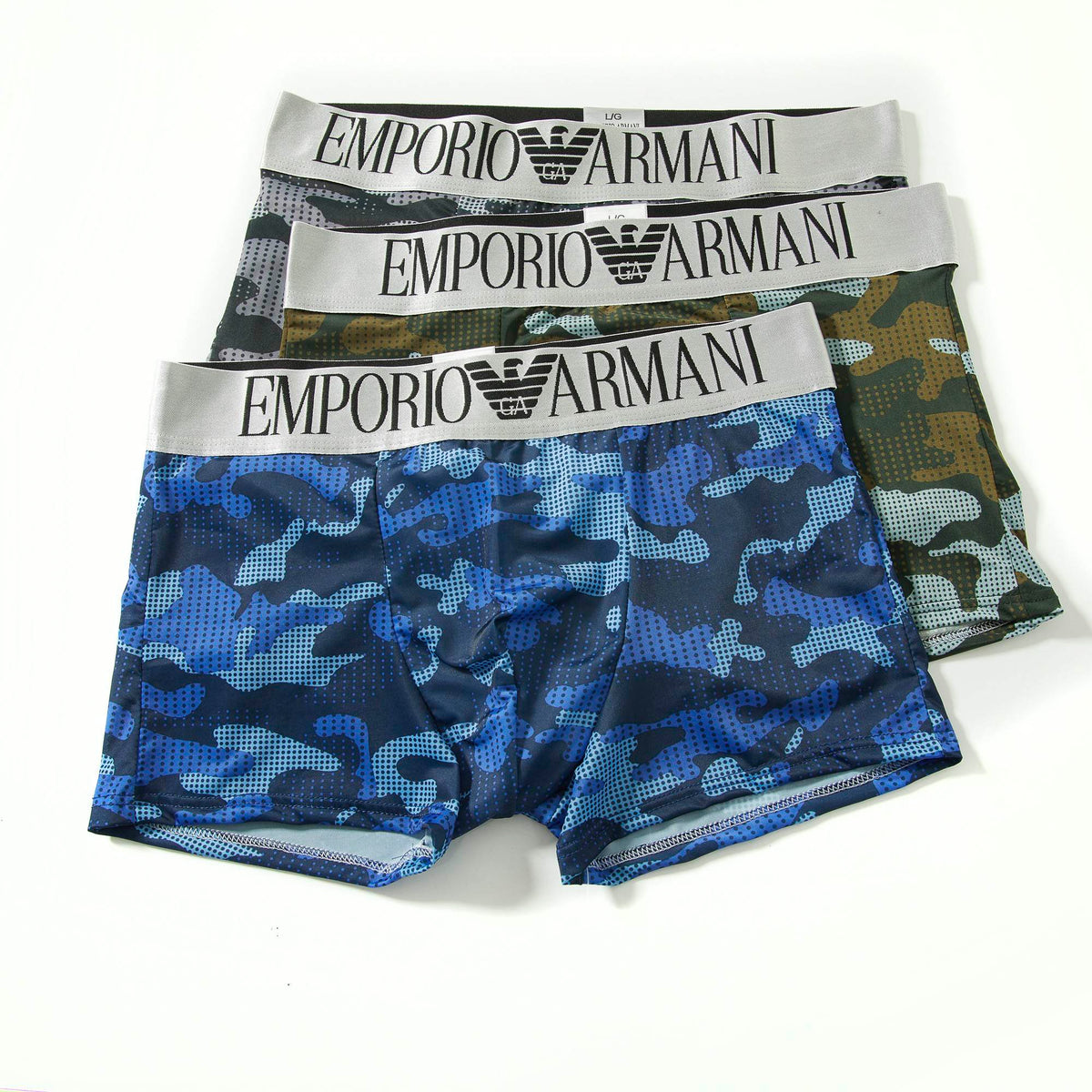 Emporio Armani Ice-Silk Men's Boxer Briefs - 3-Piece Box