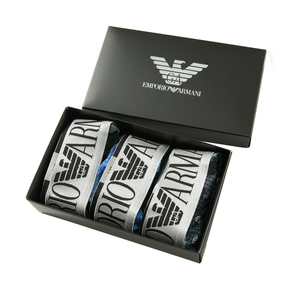 Emporio Armani Ice-Silk Men's Boxer Briefs - 3-Piece Box