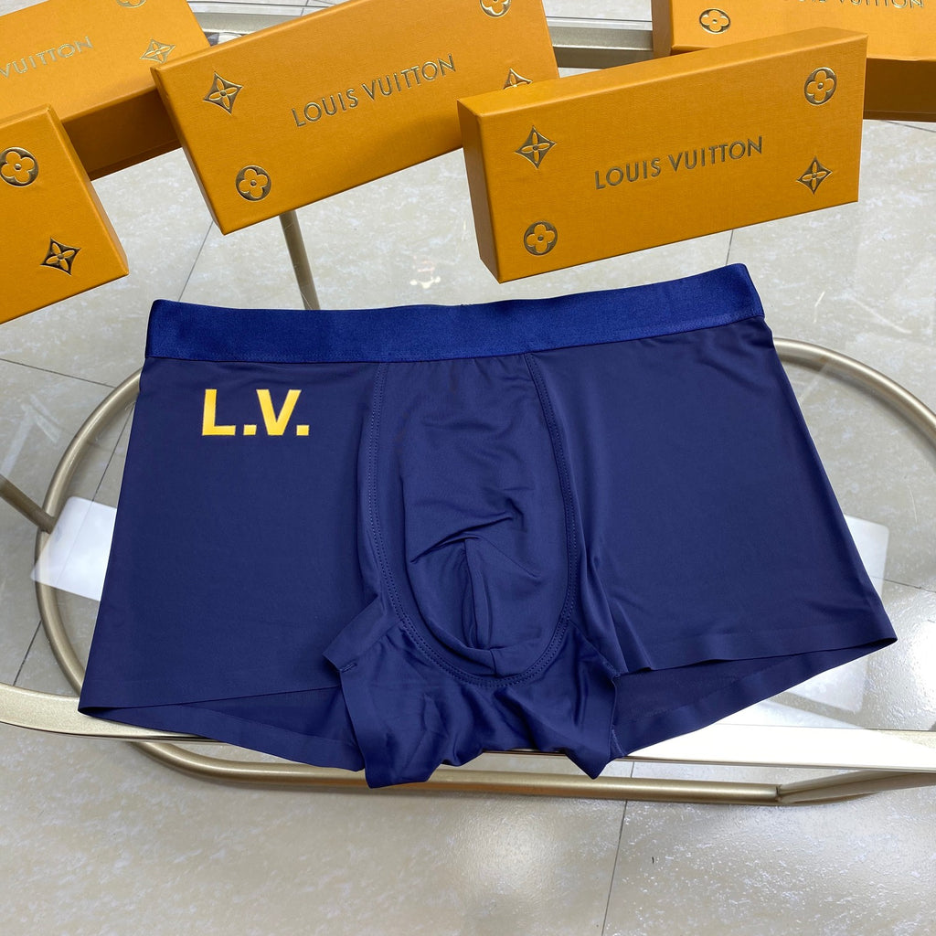 Louis Vuitton Visible Branded Waistband Or Emblem Details Men's Boxer Briefs - 3-Piece Box