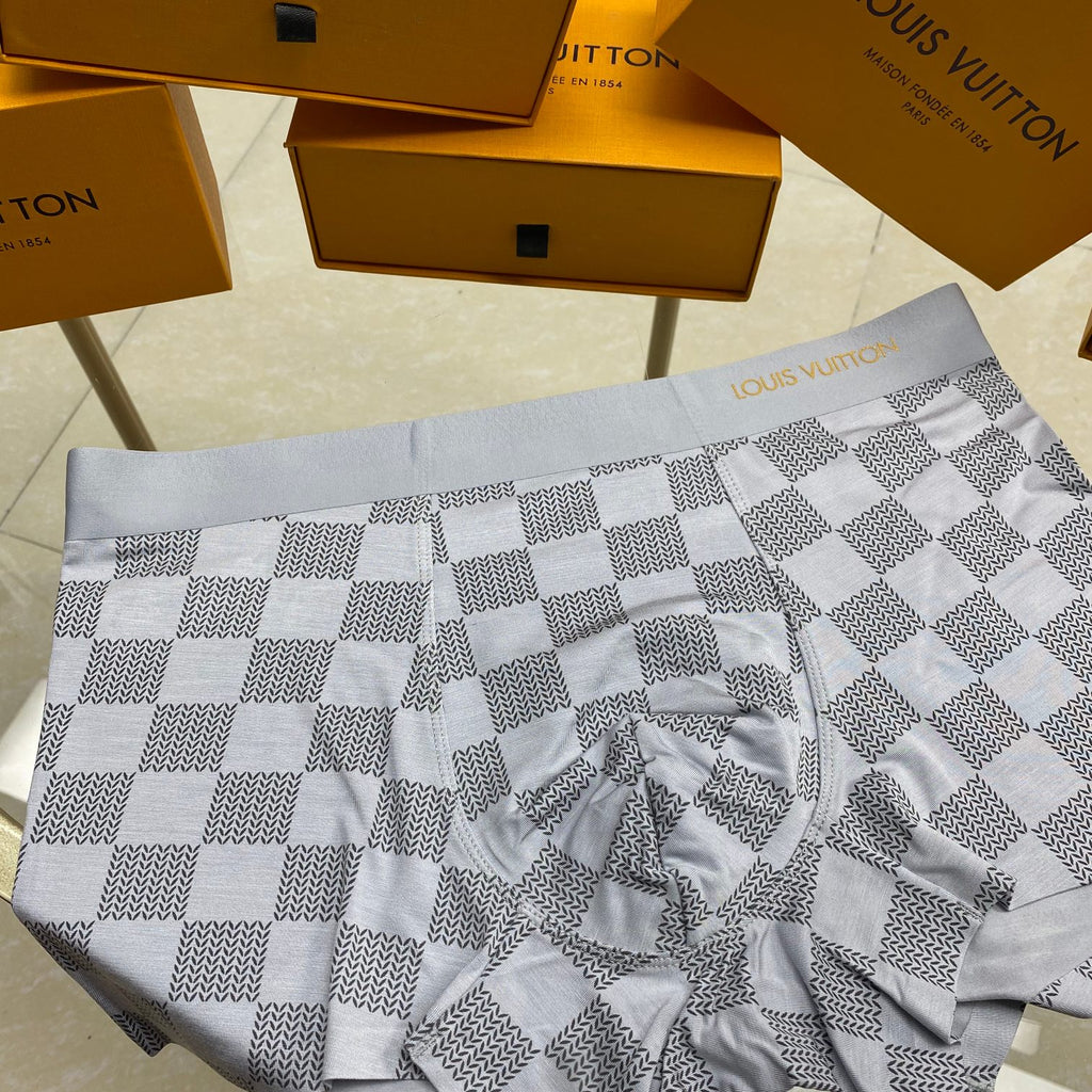 Louis Vuitton Checkerboard Boxer Briefs 3-Piece Box Collection