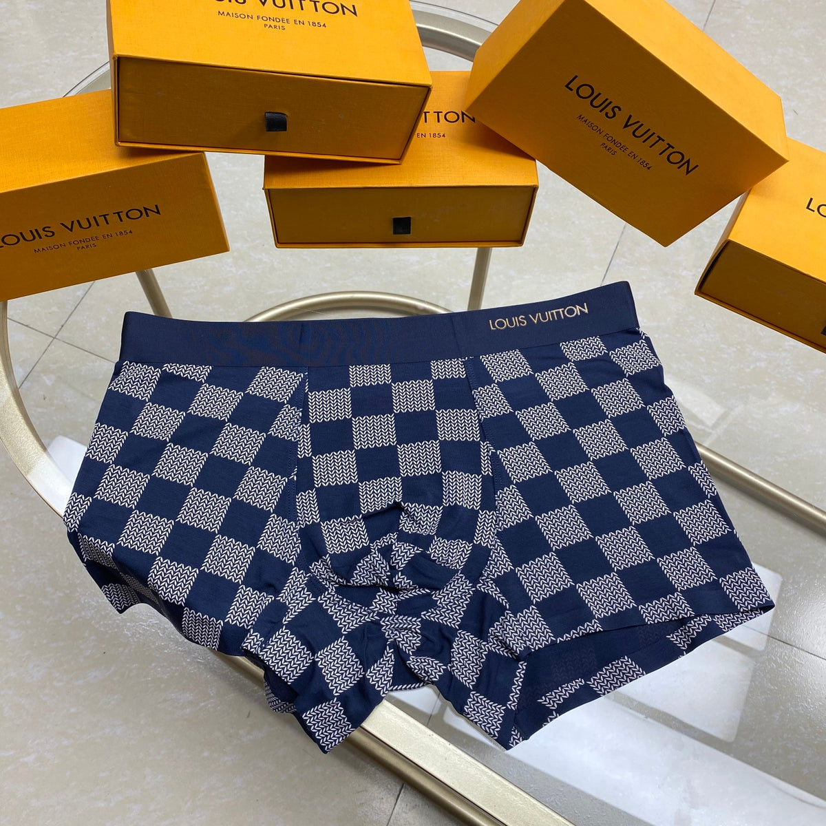 Louis Vuitton Modal Initial Details Men's Boxer Briefs - 3-Piece Box