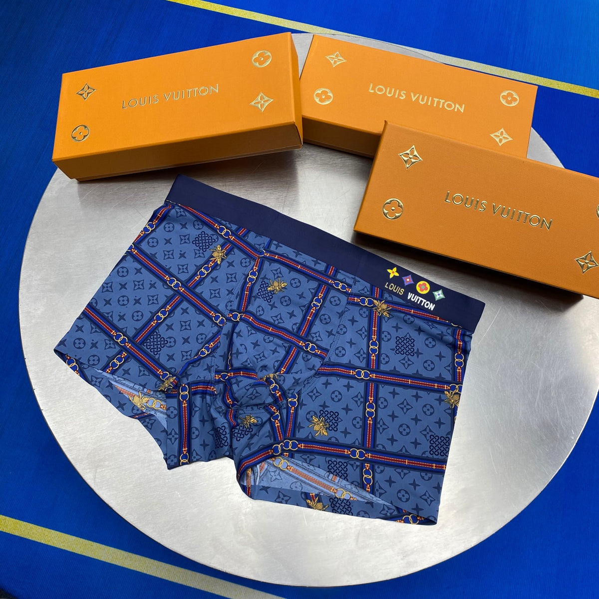 Louis Vuitton Ornate All-Over Prints Men's Boxer Briefs - 3-Piece Box