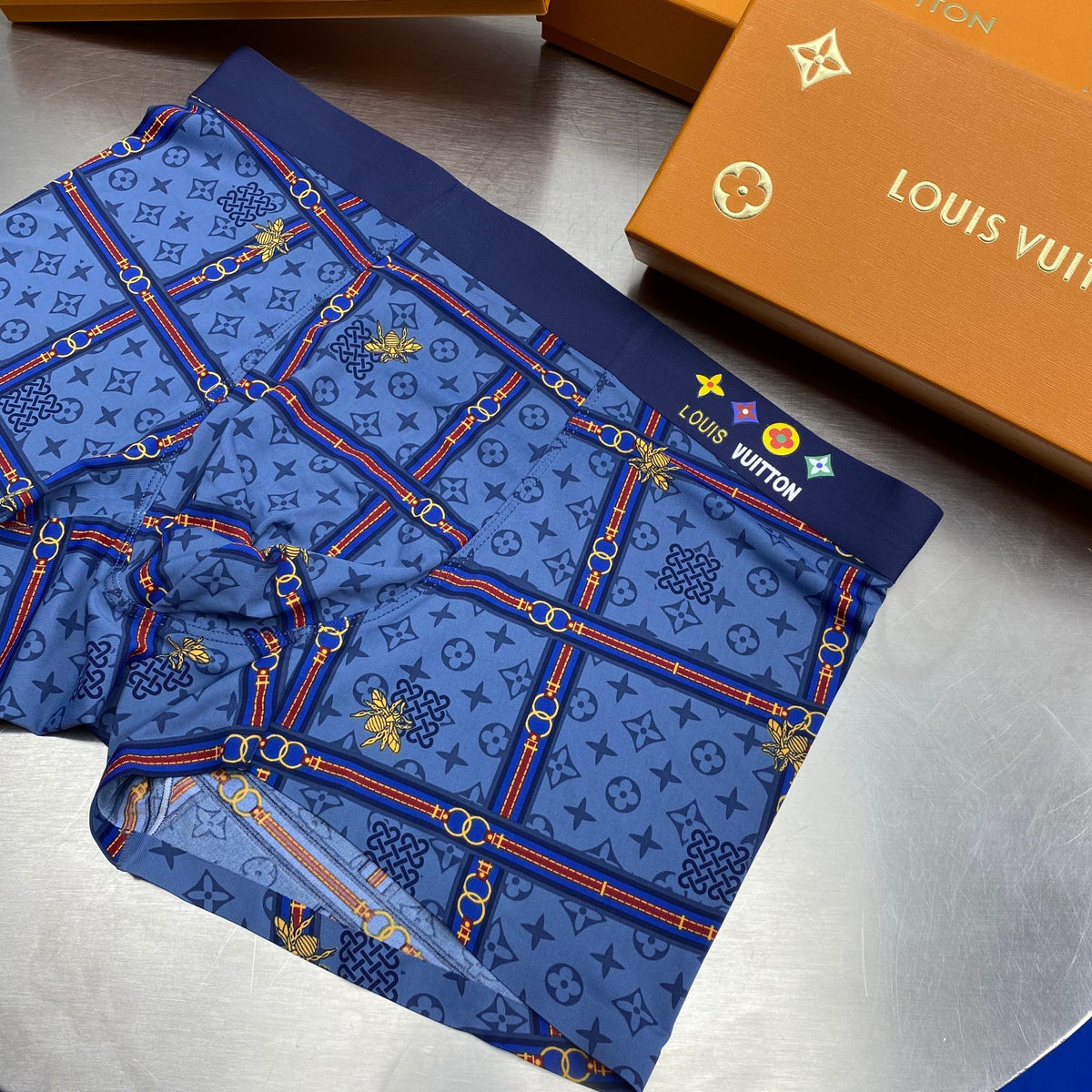 Louis Vuitton Ornate All-Over Prints Men's Boxer Briefs - 3-Piece Box