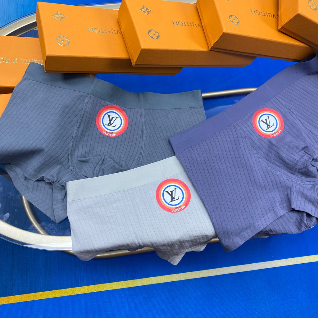 Louis Vuitton Cotton Men's Boxer Briefs - 3-Piece Box
