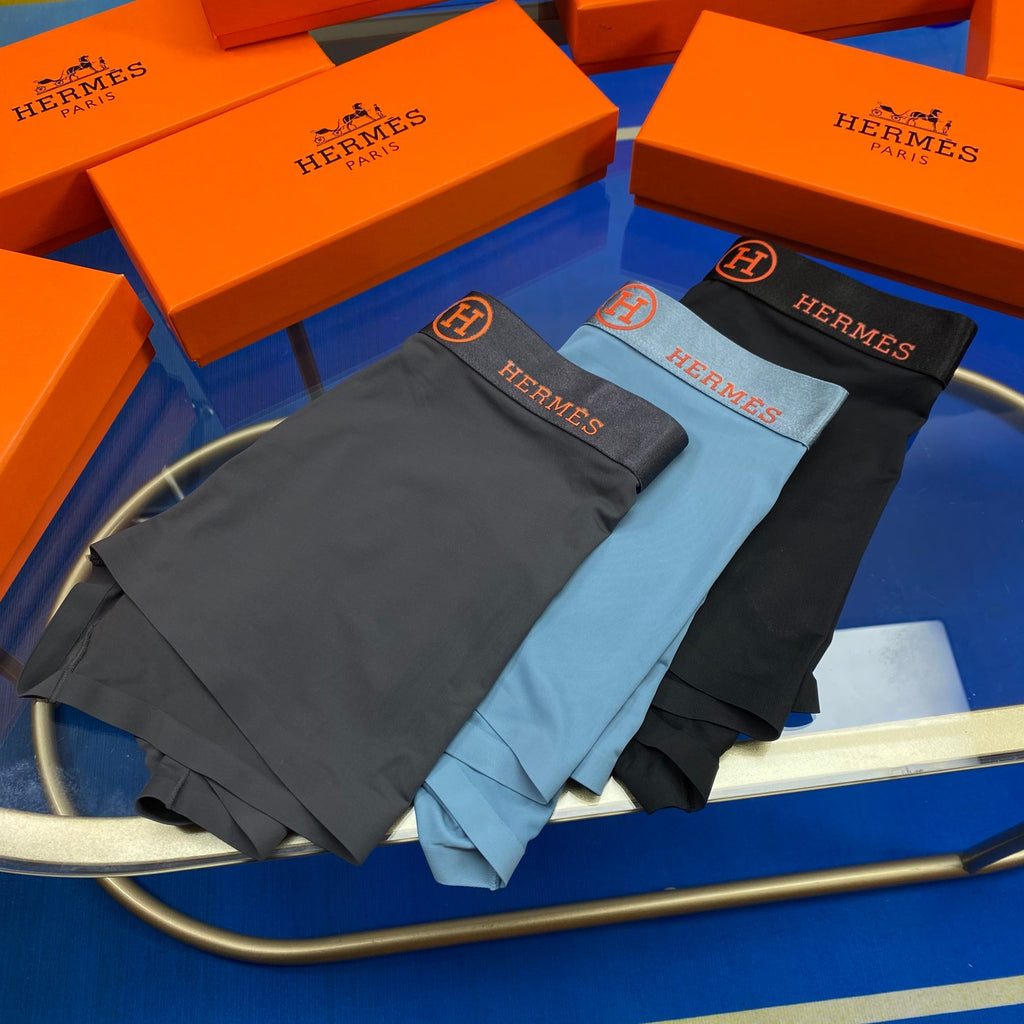 Ice-Silk Men's Boxer Briefs - 3-Piece Box