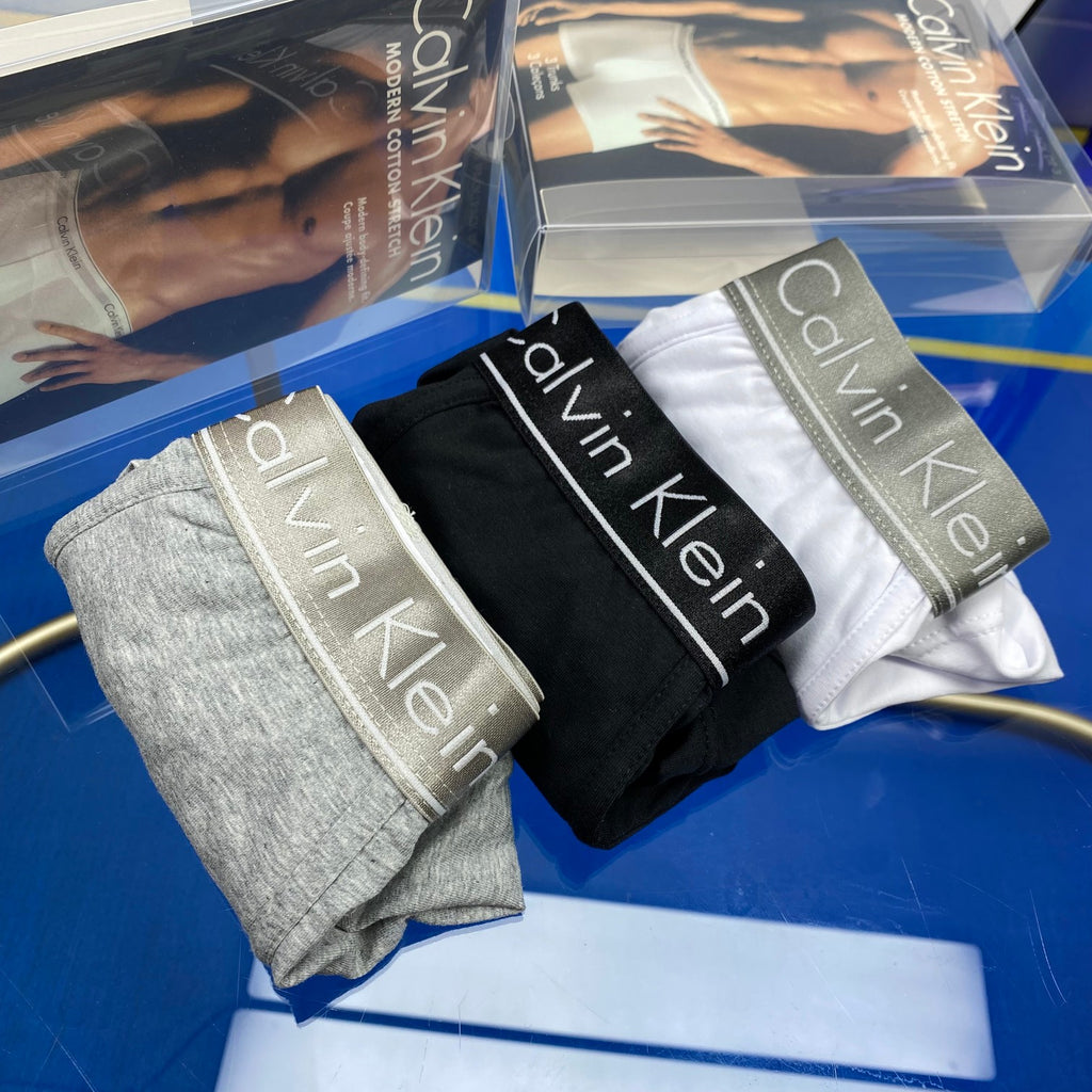 Calvin Klein Cotton Men's Boxer Briefs - 3-Piece Box