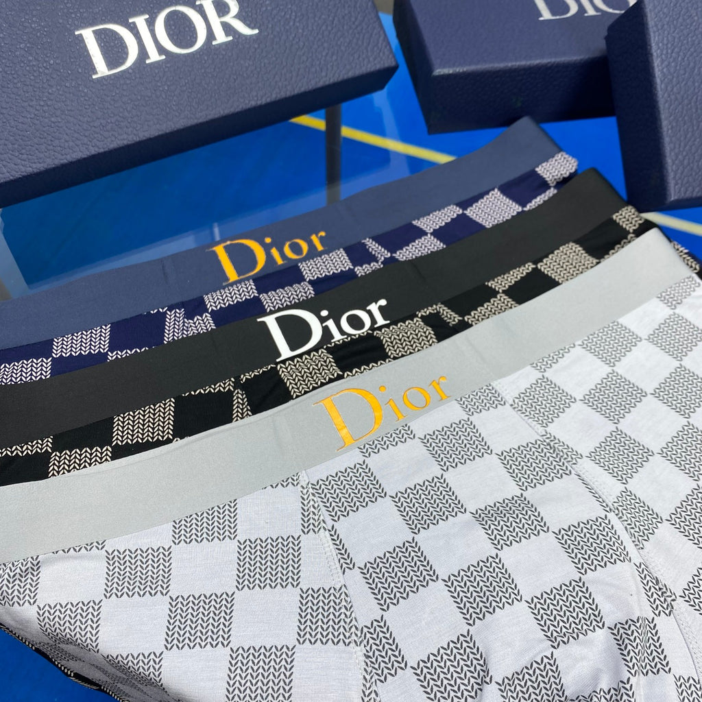 Dior Cotton Men's Boxer Briefs - 3-Piece Box