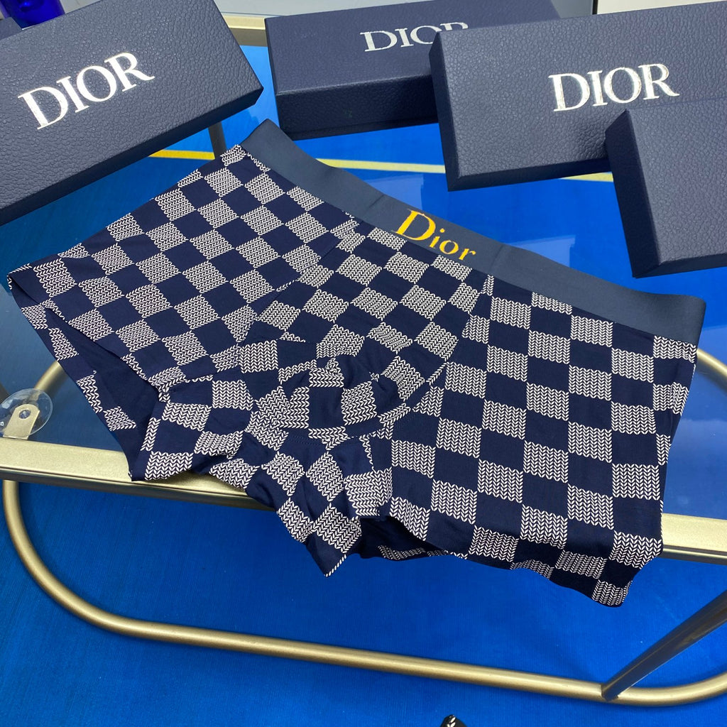 Dior Contrast Waistbands Men's Boxer Briefs - 3-Piece Box