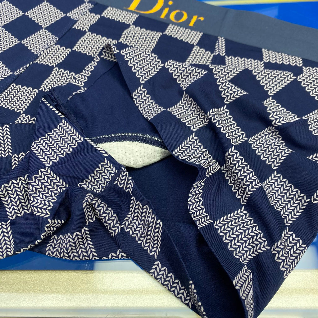 Dior Contrast Waistbands Men's Boxer Briefs - 3-Piece Box