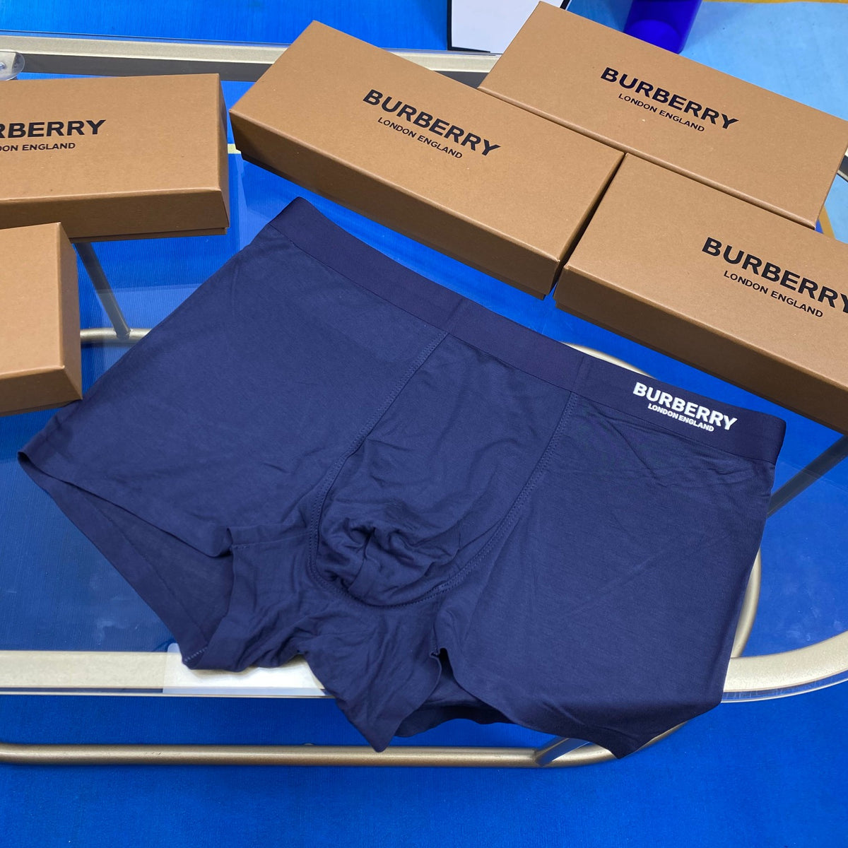 Burberry Clean Logo Waistbands Men's Boxer Briefs - 3-Piece Box