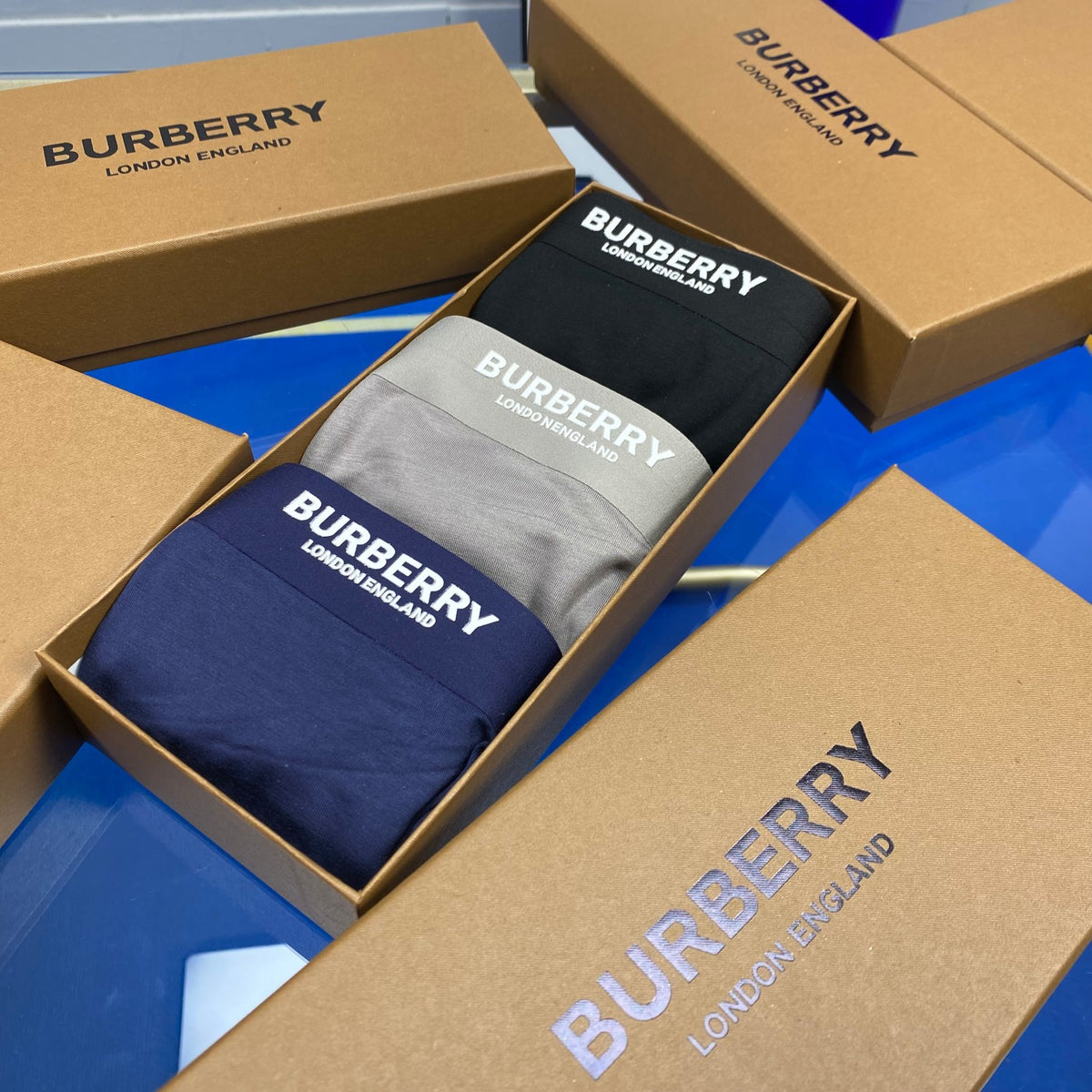 Burberry Men's Boxer Briefs - 3-Piece Box