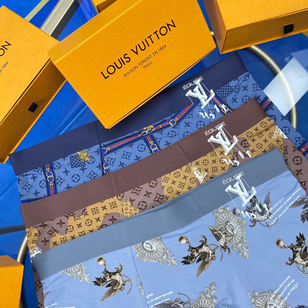 Louis Vuitton All-Over Monogram-Style Motifs Men's Boxer Briefs