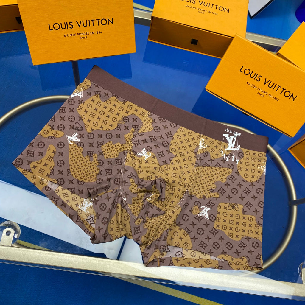 Louis Vuitton All-Over Monogram-Style Motifs Men's Boxer Briefs