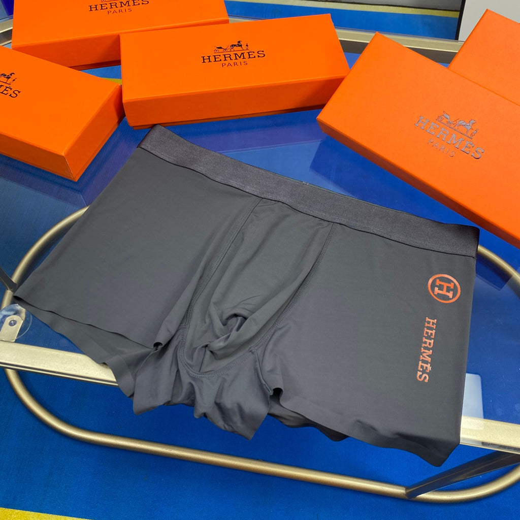 Hermes Ice-Silk Men's Boxer Briefs - 3-Piece Box