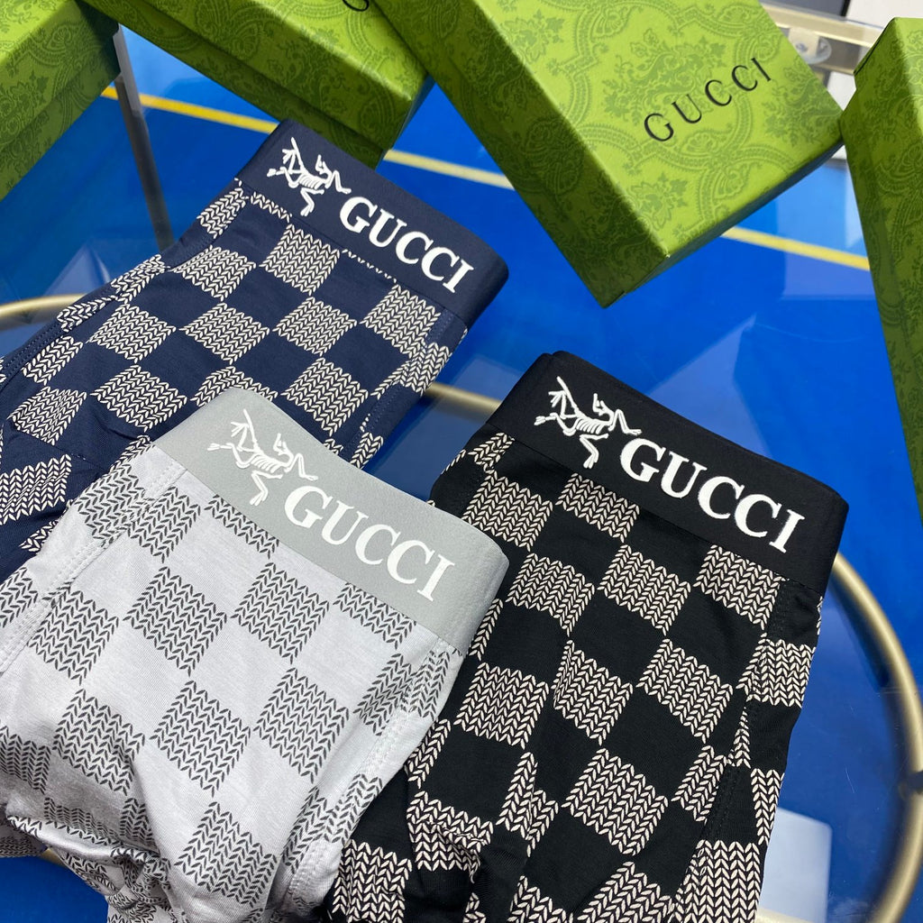 Gucci Men's Boxer Briefs - 3-Piece Box