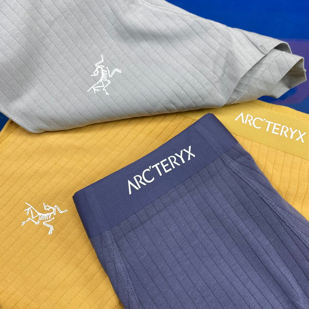 Arc'teryx Cotton Visible Colour, Waistband And Emblem Details Men's Boxer Briefs - 3-Piece Box