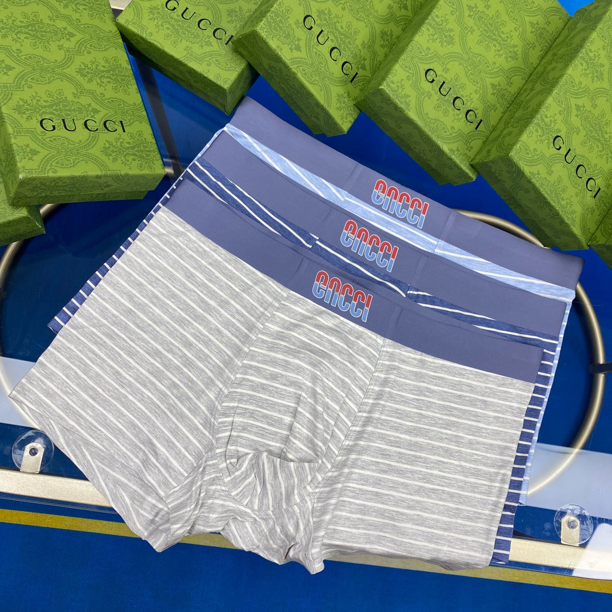 Gucci Cotton Men's Boxer Briefs - 3-Piece Box