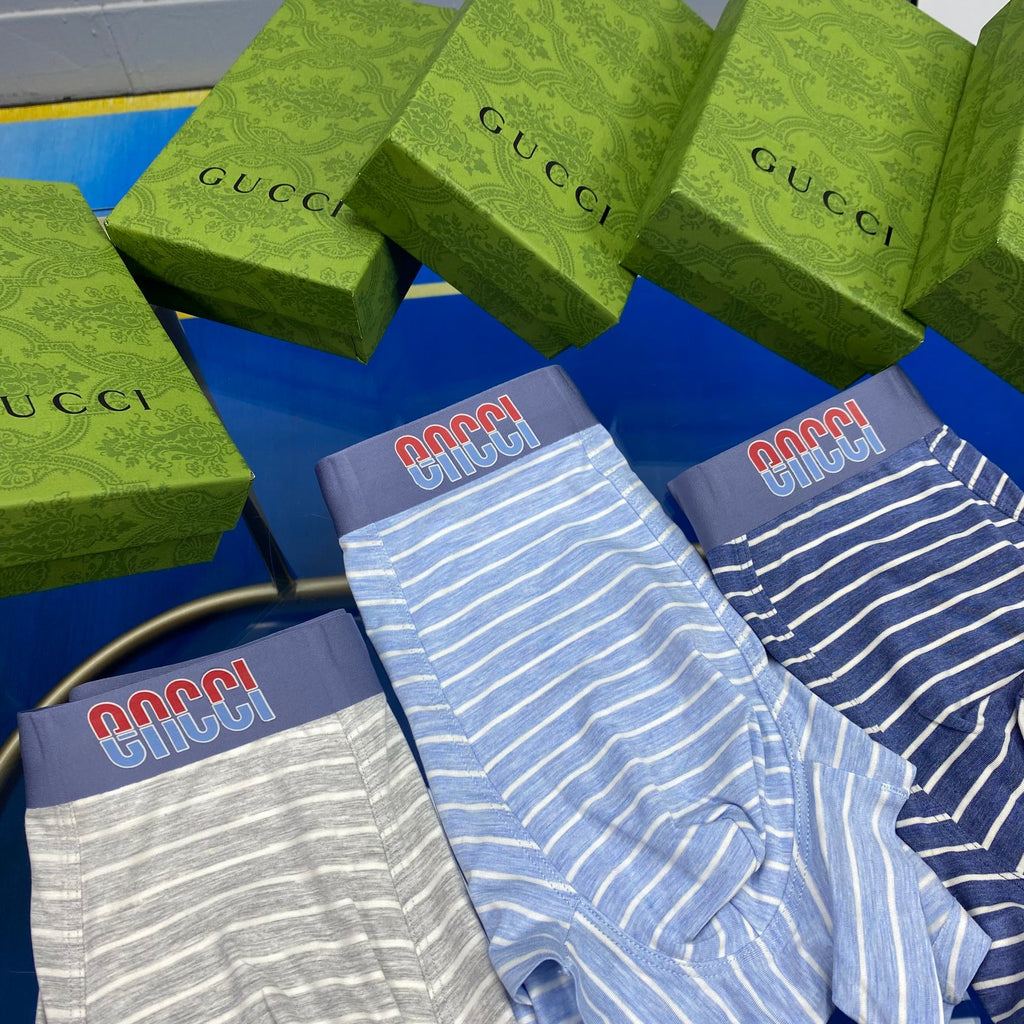 Gucci Cotton Men's Boxer Briefs - 3-Piece Box
