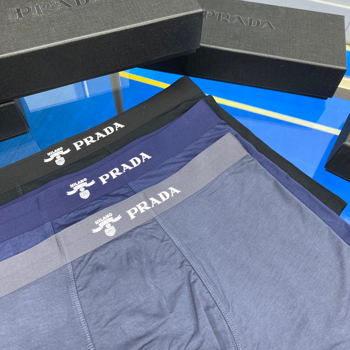 Prada Cotton Short Socks - 3-Pair Pack