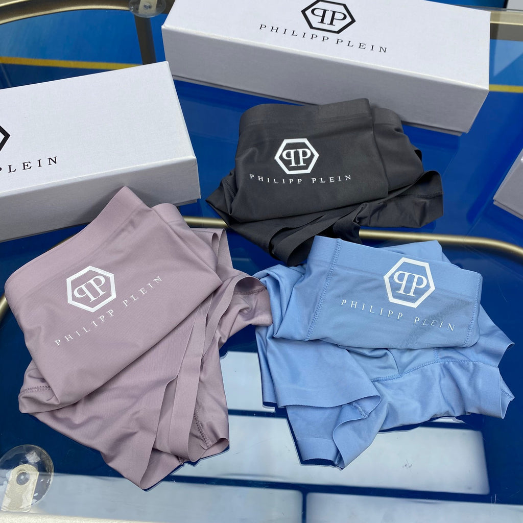 Philipp Plein Ice-Silk Men's Boxer Briefs - 3-Piece Box