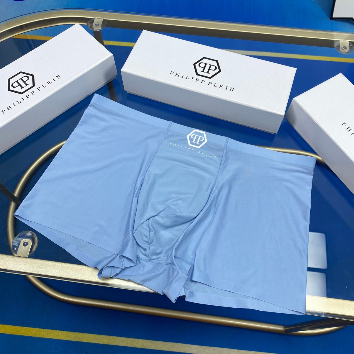 Philipp Plein Ice-Silk Men's Boxer Briefs - 3-Piece Box