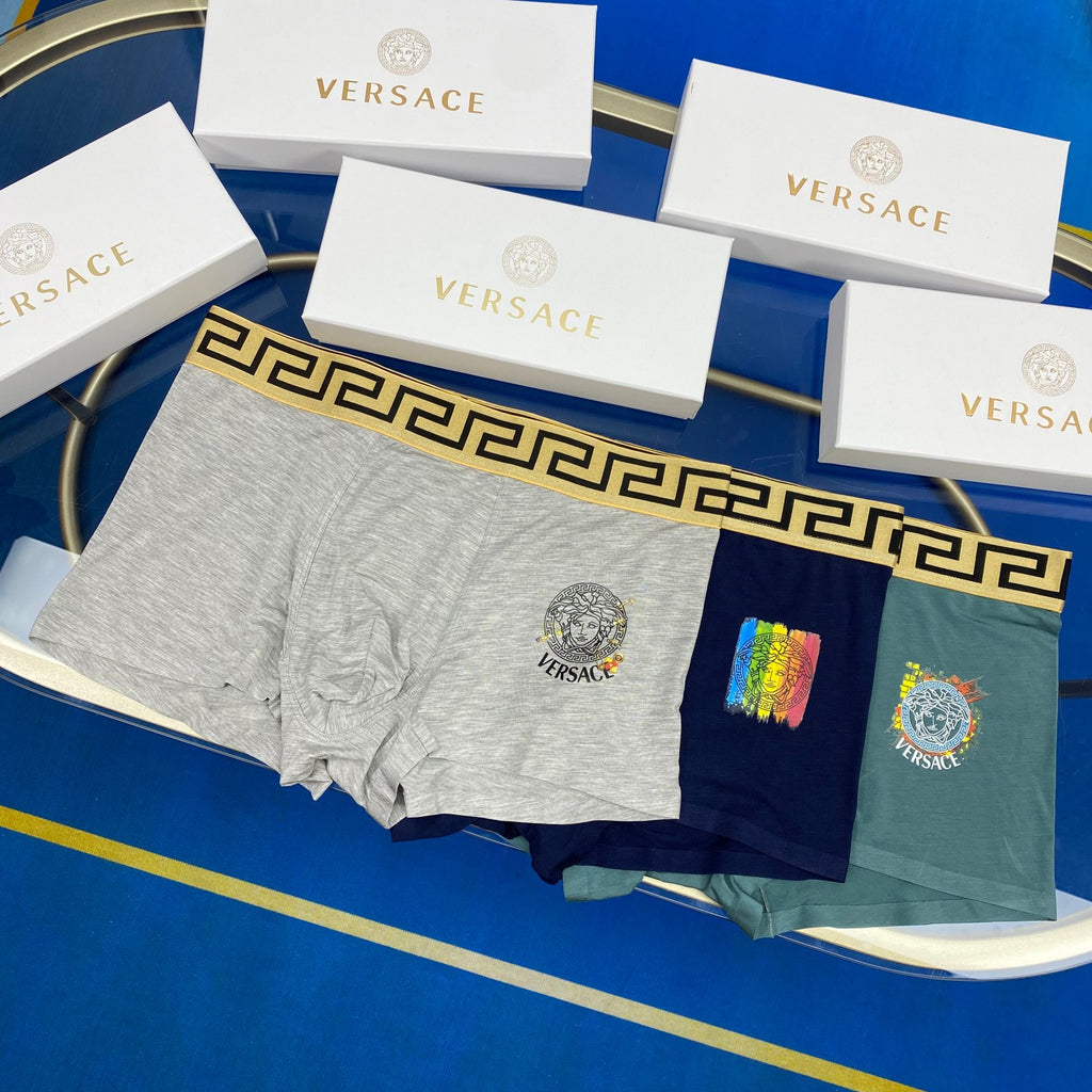 Versace Men's Boxer Briefs - 3-Piece Box