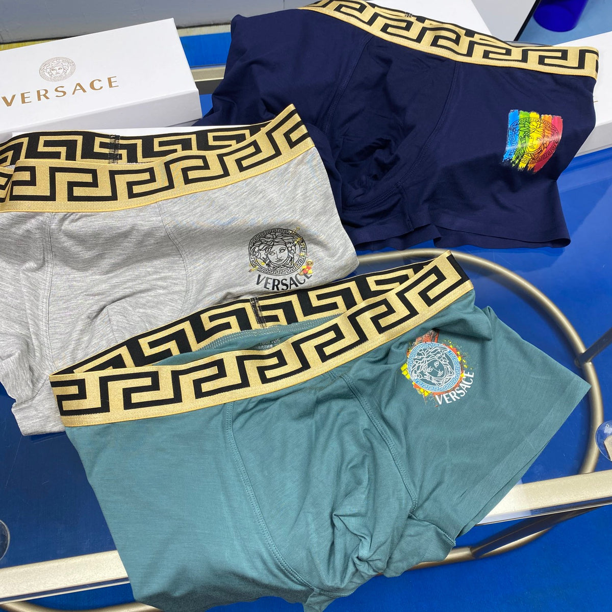 Versace Men's Boxer Briefs - 3-Piece Box