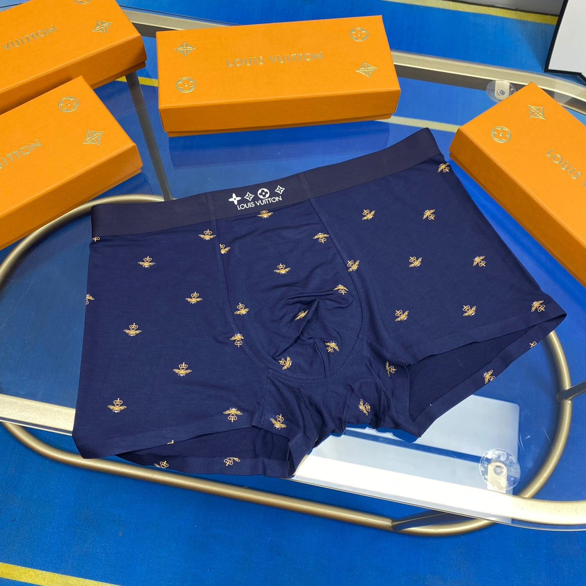 Louis Vuitton Small Motif Details Men's Boxer Briefs - 3-Piece Box