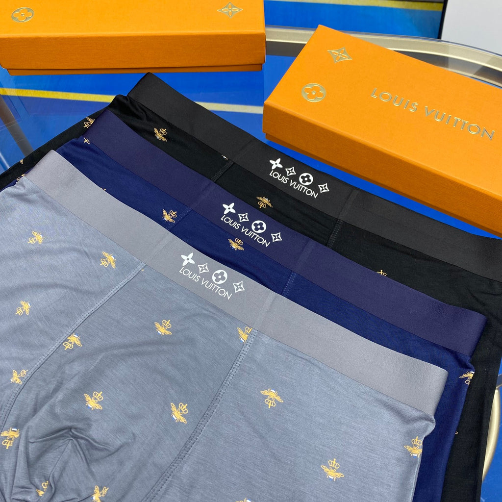 Louis Vuitton Small Motif Details Men's Boxer Briefs - 3-Piece Box
