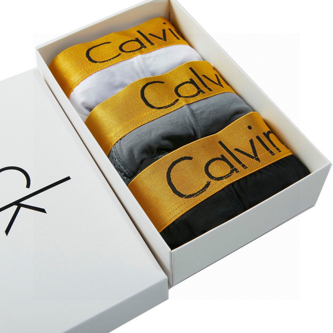Calvin Klein Cotton Men's Boxer Briefs - 3-Piece Box