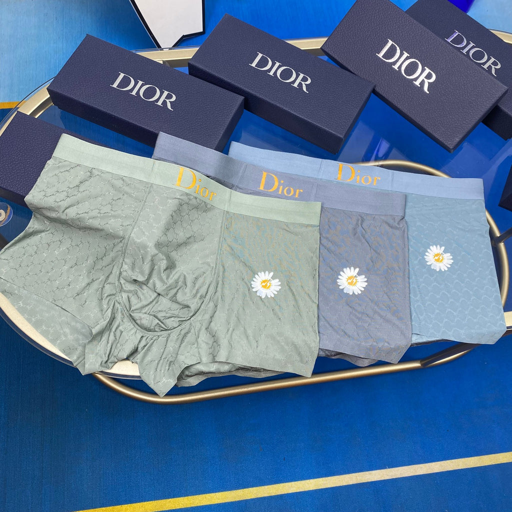 Dior Ice-Silk Men's Boxer Briefs - 3-Piece Box