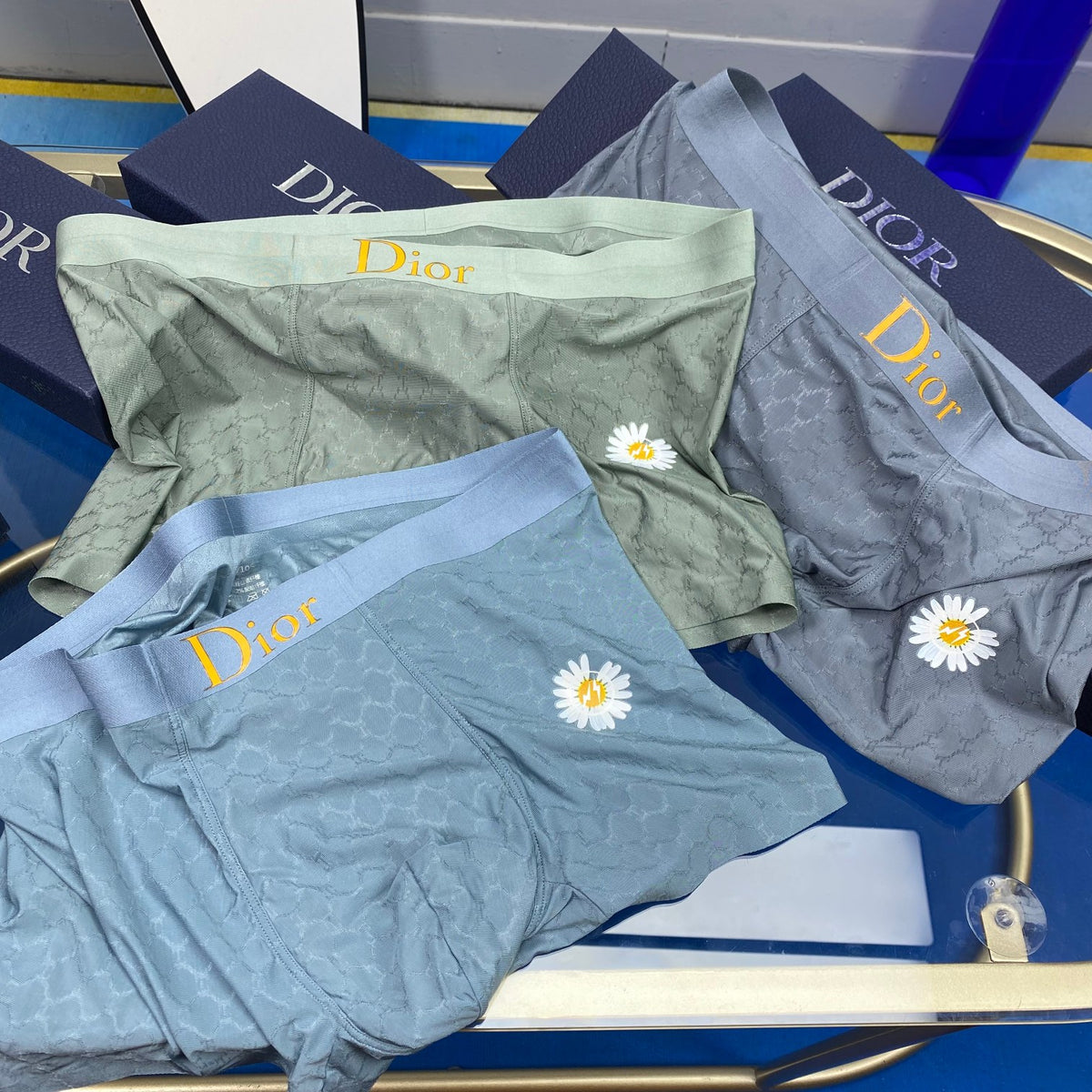 Dior Ice-Silk Men's Boxer Briefs - 3-Piece Box