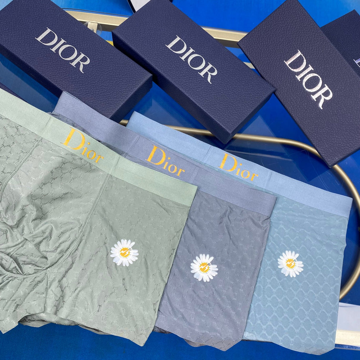Dior Ice-Silk Men's Boxer Briefs - 3-Piece Box