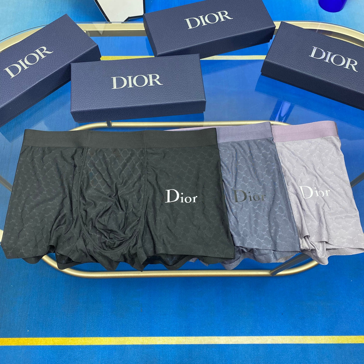 Dior Ice-Silk Men's Boxer Briefs - 3-Piece Box