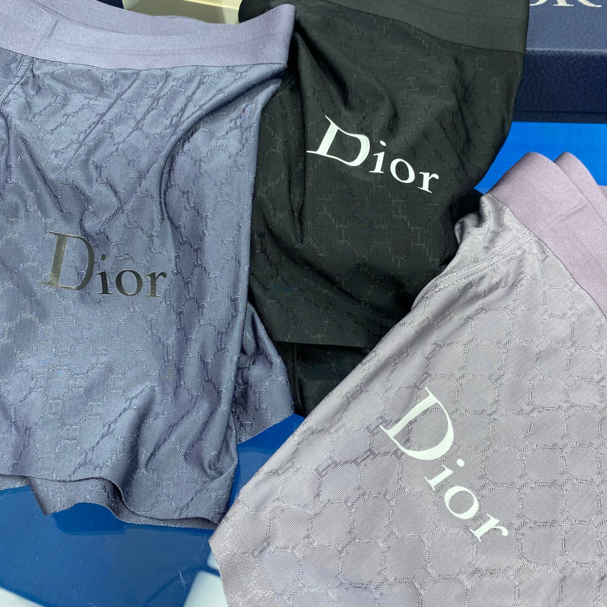 Dior Large Wordmark Details Men's Boxer Briefs - 3-Piece Box