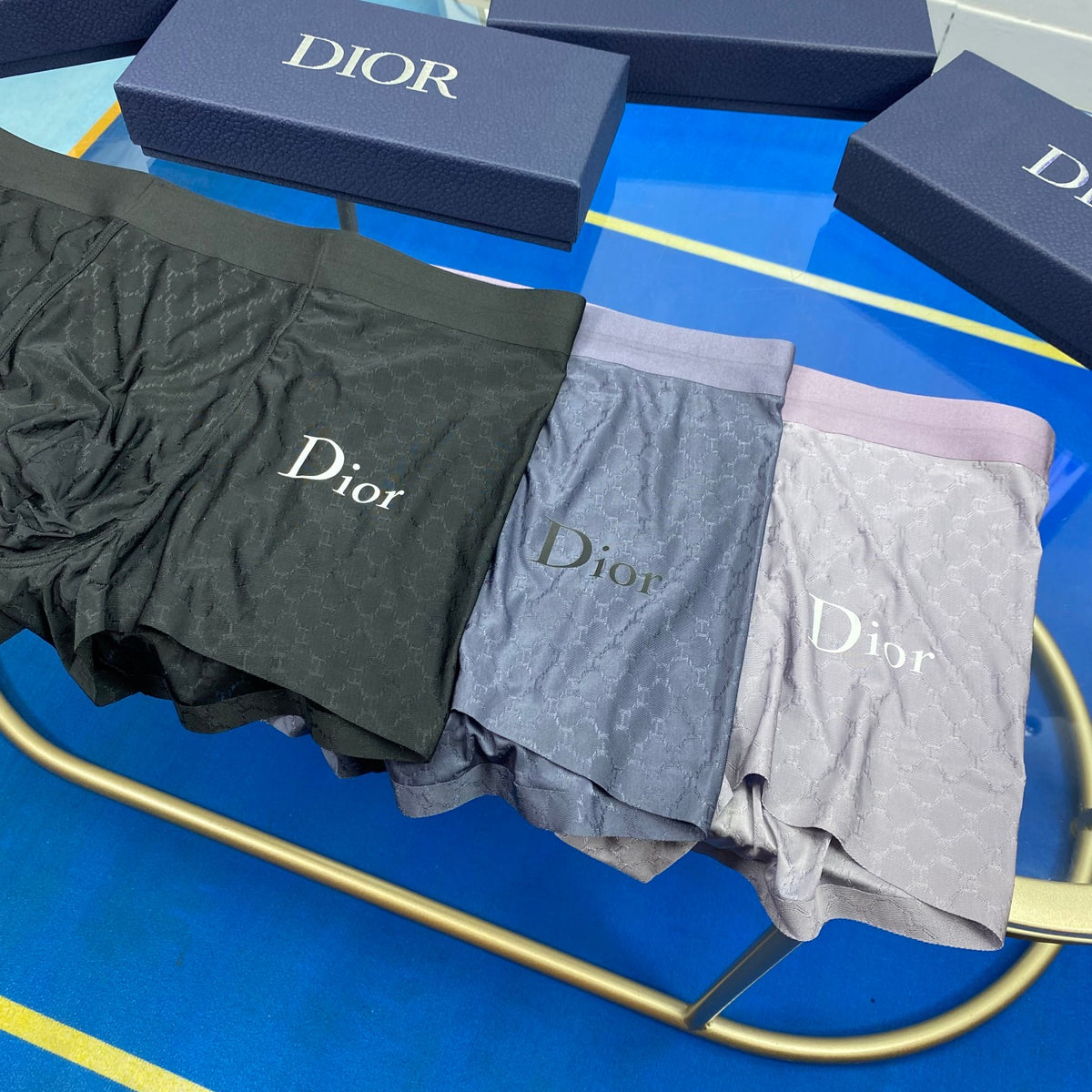 Dior Ice-Silk Men's Boxer Briefs - 3-Piece Box
